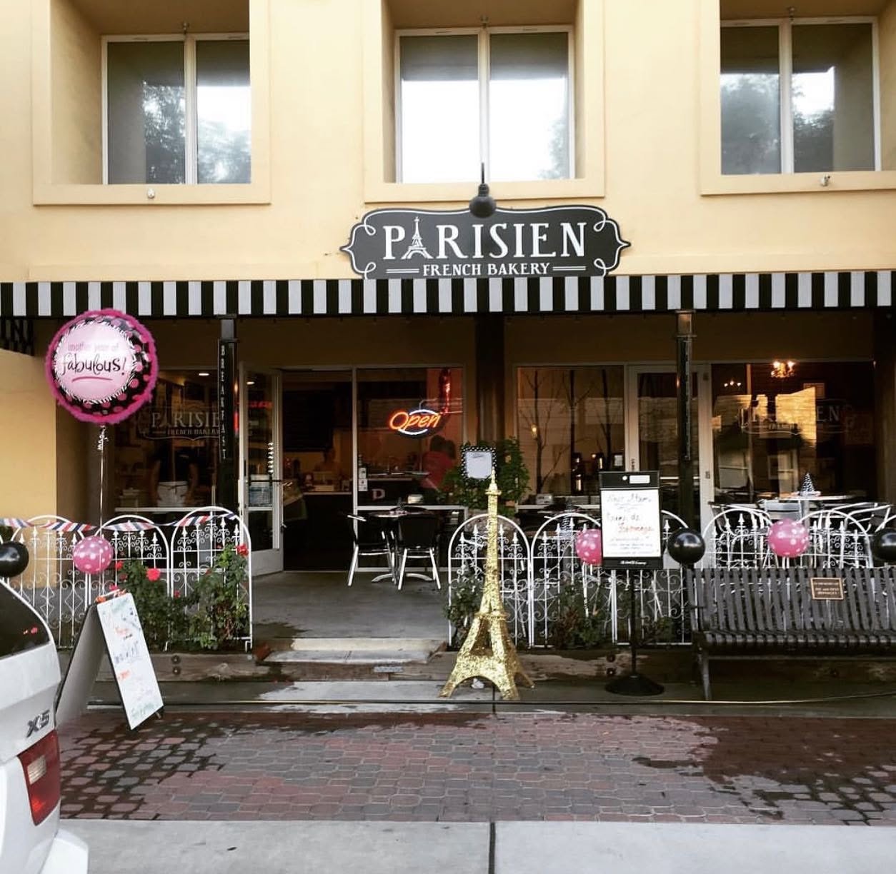 The Parisien French Bakery storefront in Old Town Clovis